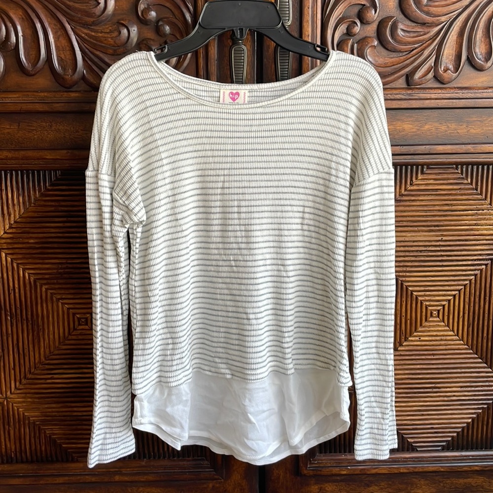 h.i.p Kids Girls Stripped Long Sleeved Shirt